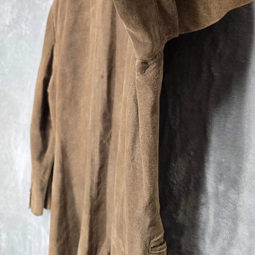 Cabelas Mens Suede Leather Blazer‎ Jacket Size 40 Reg Brown Outdoor Gear Buffalo